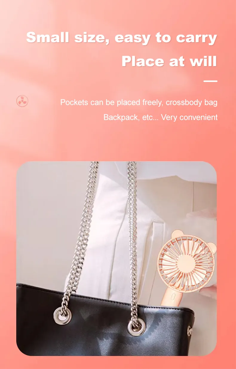 Factory Wholesale Cooling Rechargeable Table Electric USB Portable Mini Handheld Fan