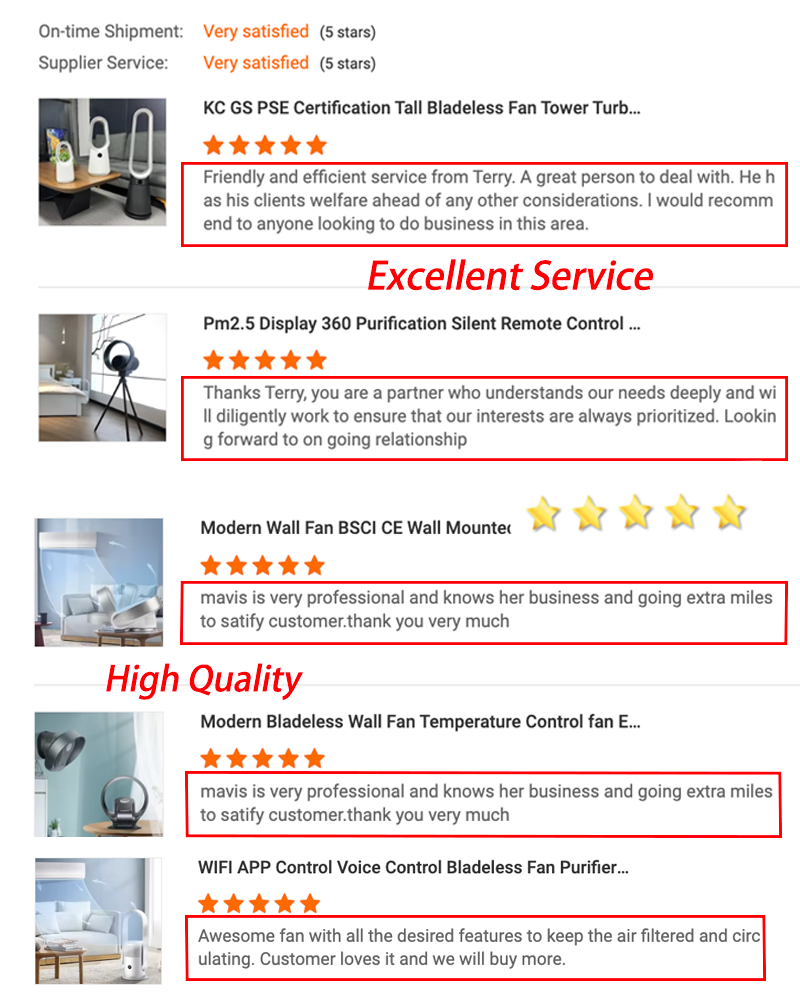 OEM ODM Bladeless Air Purifier Fan 41 Inch Air Circulation Invisible Fan Blade Tower Fan for Household