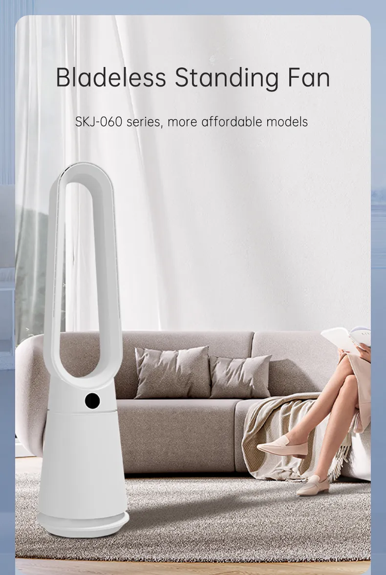 OEM ODM Bladeless Air Purifier Fan 41 Inch Air Circulation Invisible Fan Blade Tower Fan for Household