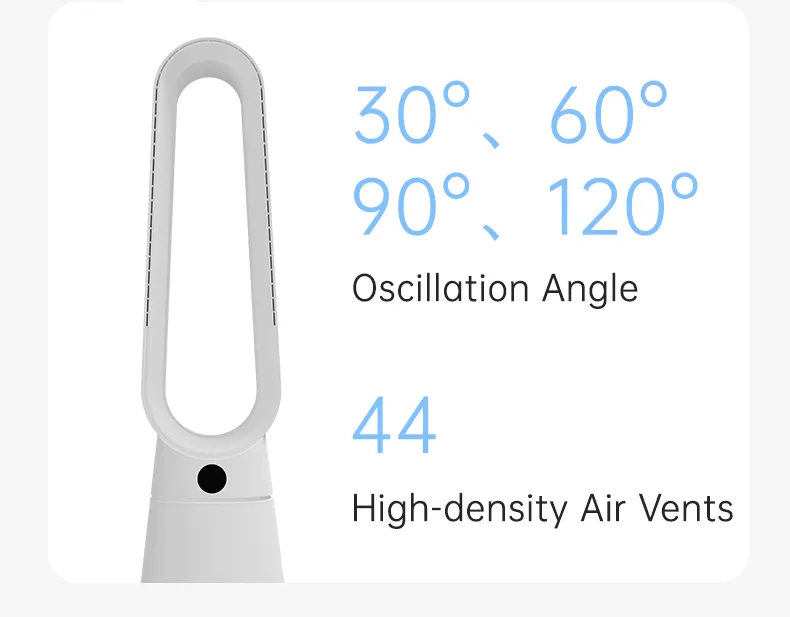 OEM ODM Bladeless Air Purifier Fan 41 Inch Air Circulation Invisible Fan Blade Tower Fan for Household