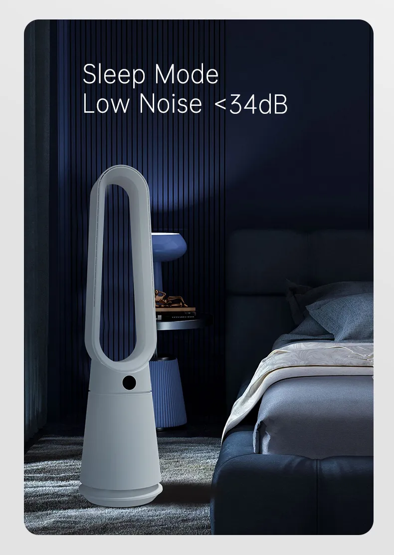 OEM ODM Bladeless Air Purifier Fan 41 Inch Air Circulation Invisible Fan Blade Tower Fan for Household