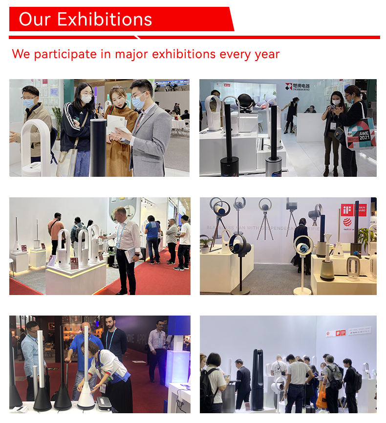 OEM ODM Bladeless Air Purifier Fan 41 Inch Air Circulation Invisible Fan Blade Tower Fan for Household