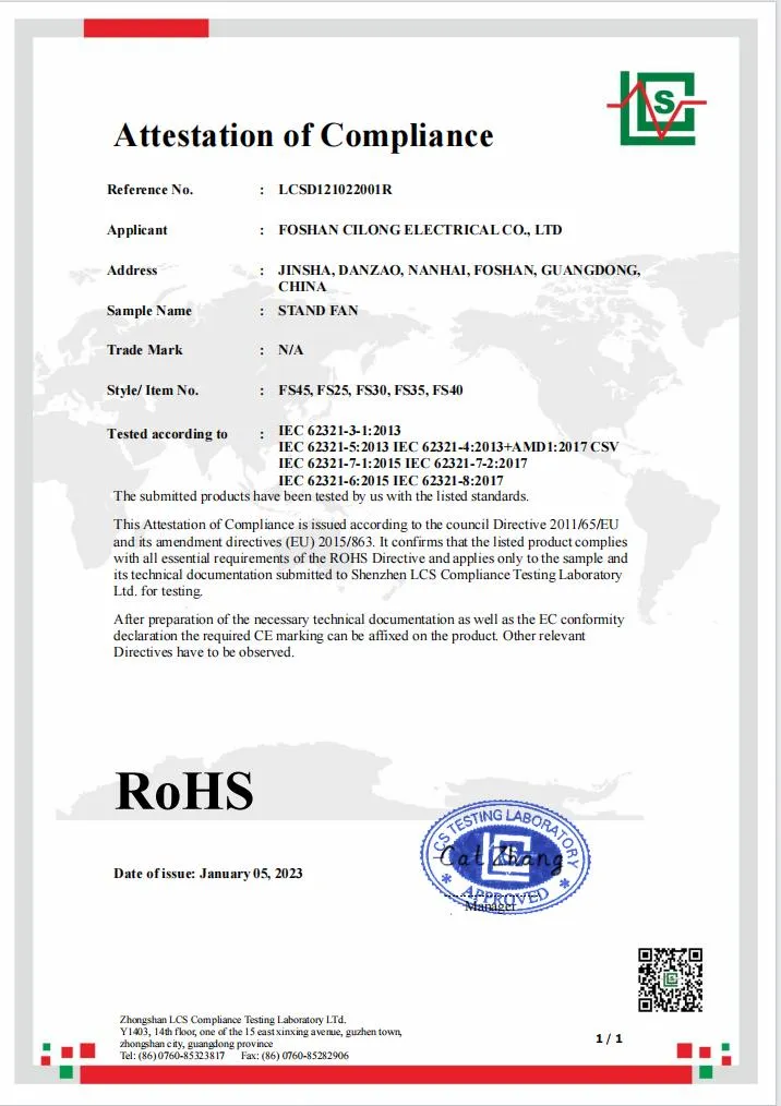 Home Silent Classic 45W 16" Electric Pedestal Fan Indoor High Speed 16 Inch Stand Fan