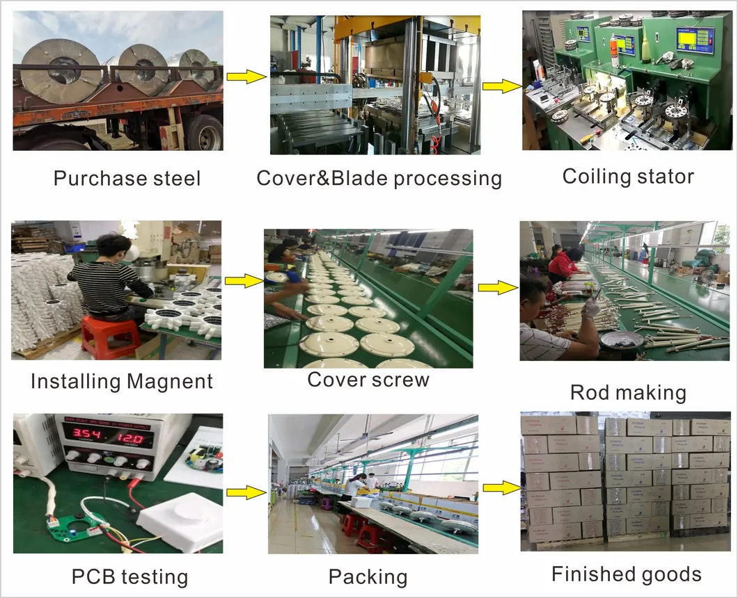 24inch Smart BLDC Copper Motor High Speed Solar AC DC Ceiling Fan