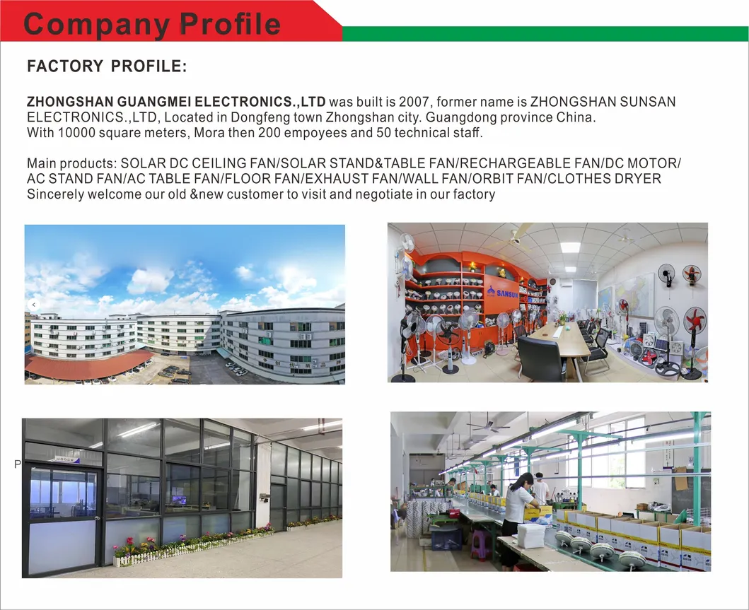 24inch Smart BLDC Copper Motor High Speed Solar AC DC Ceiling Fan