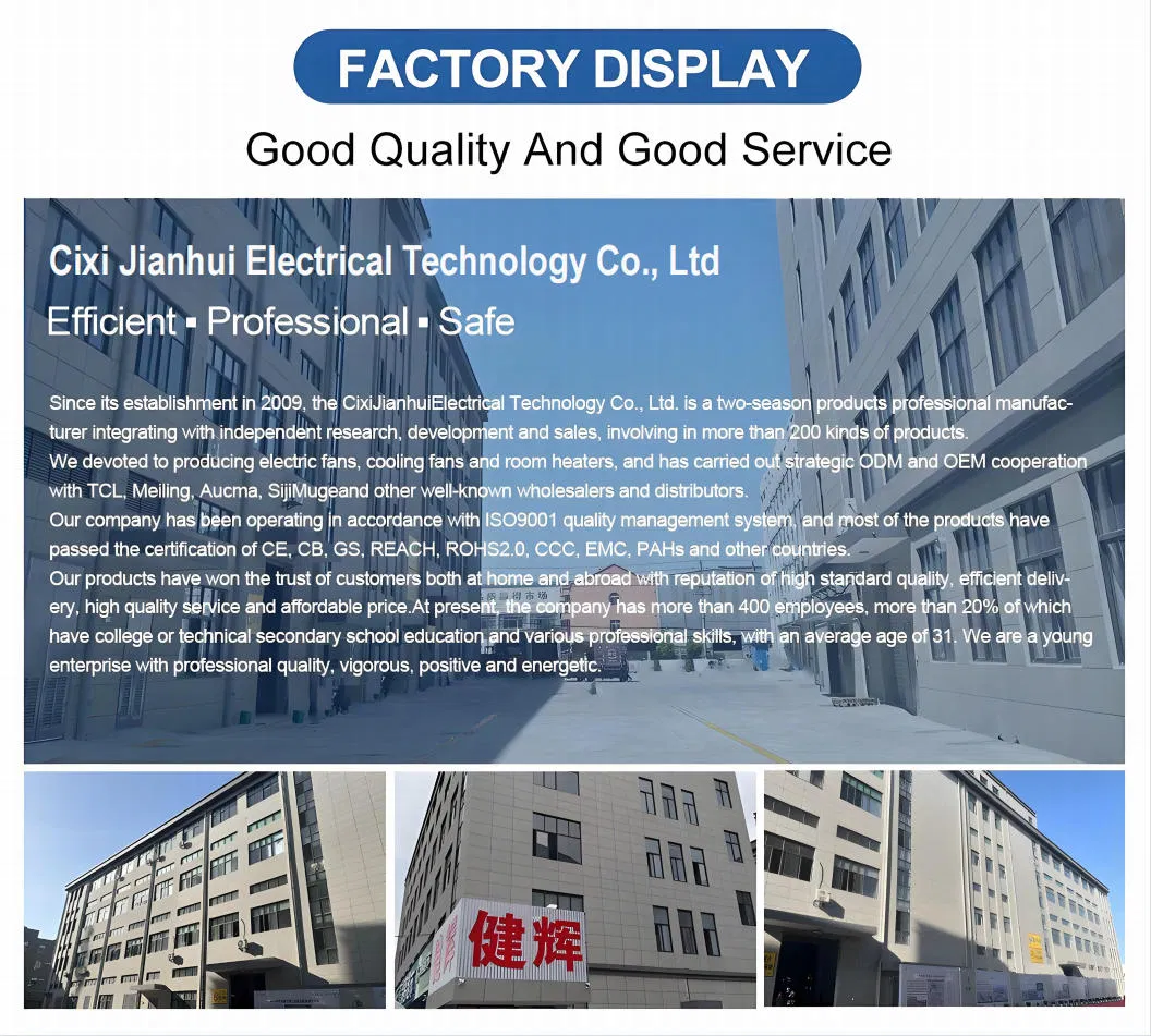 Safe and Reliable Pedestal Stand Oscillating Electric Portable Air Circulating Fan