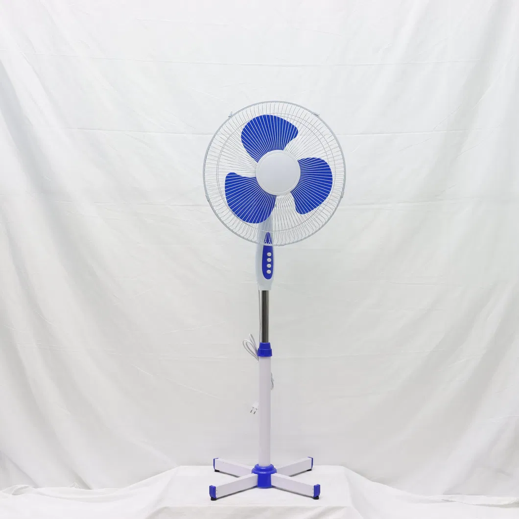 Lightweight 16inch Electric Pedestal Stand Fan Featuring X-Cross