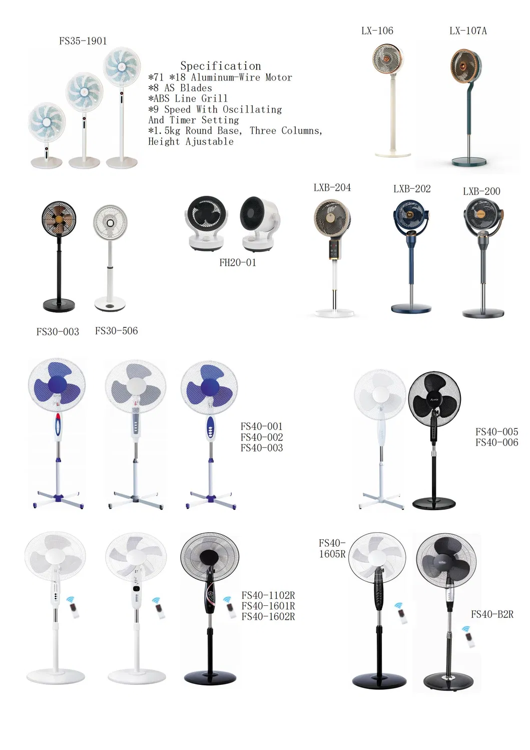 Lightweight 16inch Electric Pedestal Stand Fan Featuring X-Cross