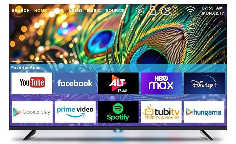 Modern Televisores Inteligentes Console Live LED LCD OLED Qled Google Polegad 55 65 75 85 90 100 110 120 Inch 4K Stand Pulgada Smart TV Display Television