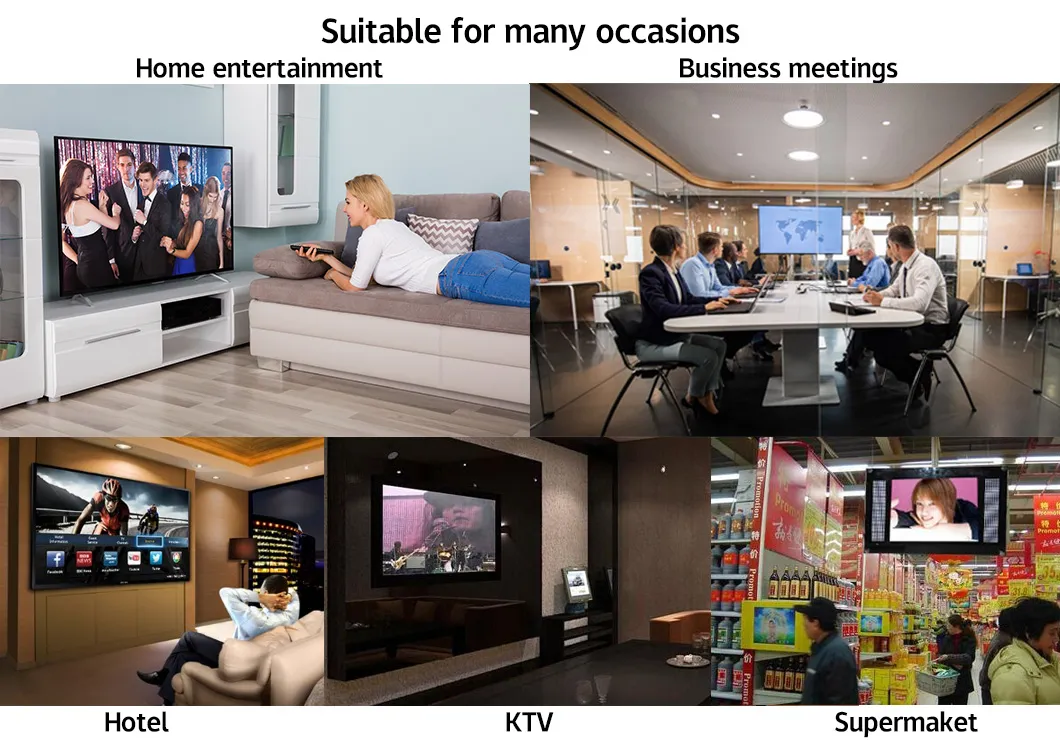 OEM 55 Inch 4K Television Ross Gold Metal Smart Flat Screen LCD TV Smart LED TV