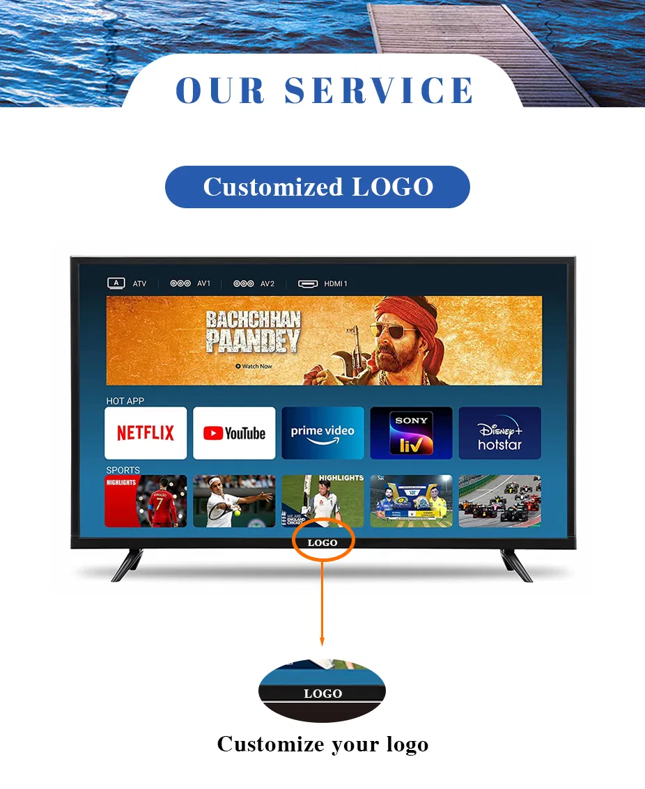 Wholesale Cheap OEM 60 70 75 85 100 98 32 42 43 50 55 65 Inch HiFi Speakers Portable LCD Display Screen Digital Smart Android Glass LED HD 2K 4K TV for Sale