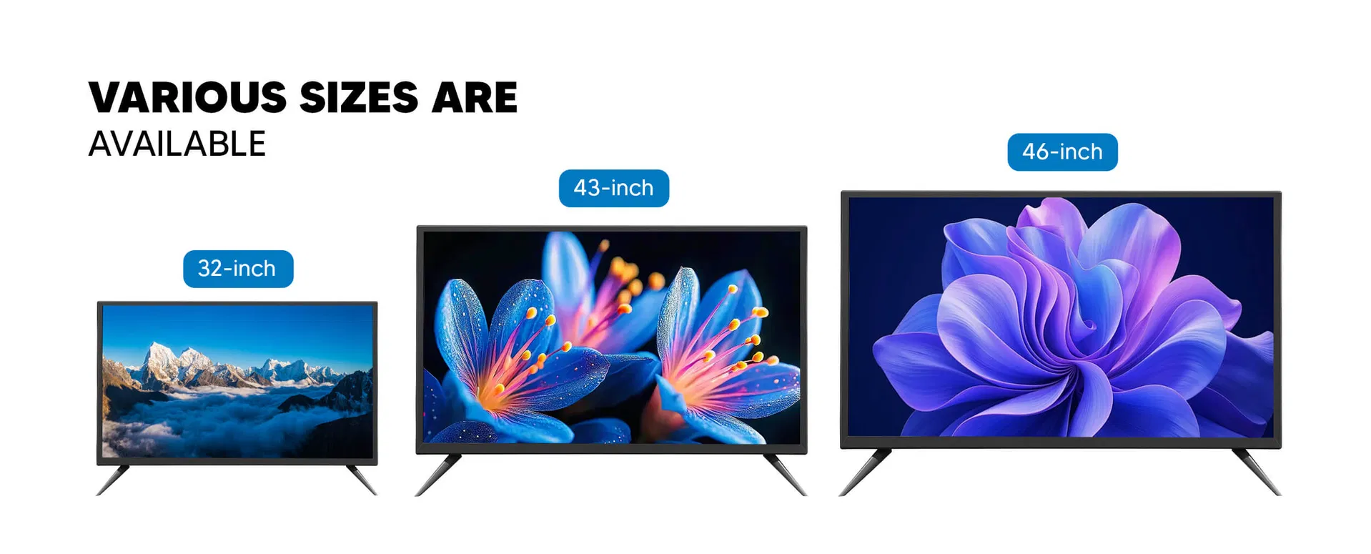 32 Inch New Solar Product Smart AC DC TV with Solar Panel and Battery 12V Rechargeable Solar Television