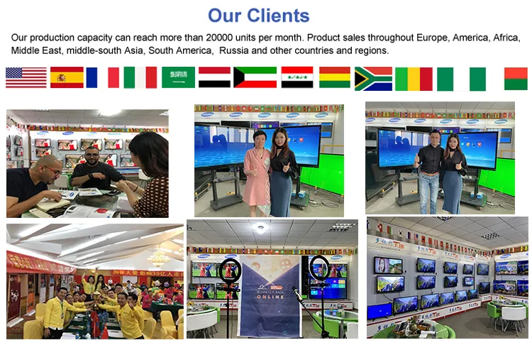 Smart Flat Screen Television 50 55 60 65 85 100 Inch OLED TV and Smart TV 4K UHD Television