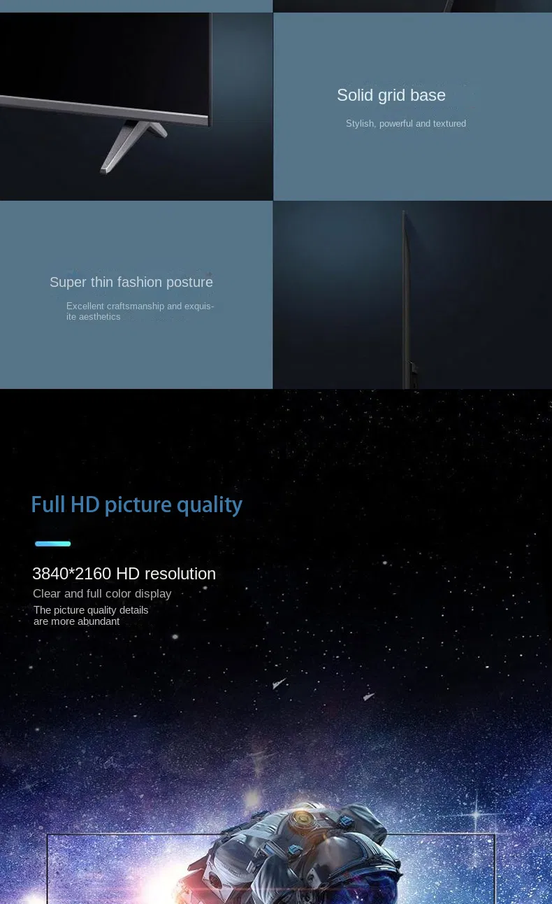 2K 4K OLED TV Wholesale Factory Price Smart TV 32 43 50 55 65 Inch Android TV Accept Customization