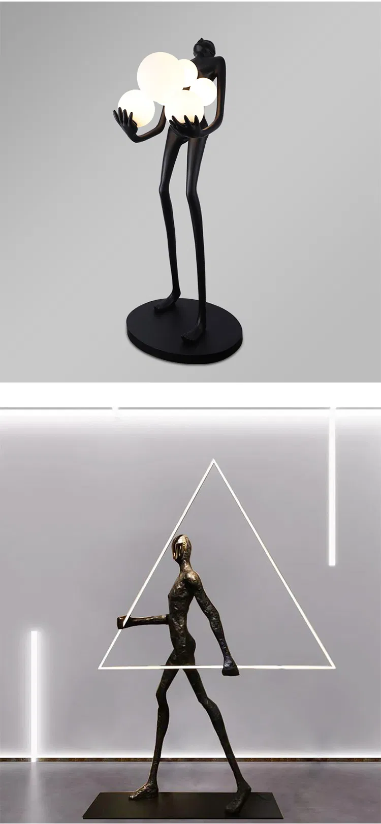 Modern Lamps Decor Nordic Minimalist Design Art Human Sculpture Floor Lamp
