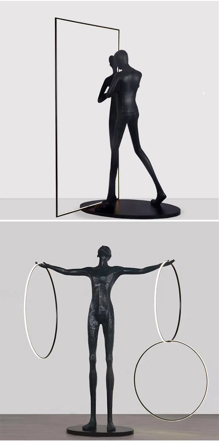 Modern Lamps Decor Nordic Minimalist Design Art Human Sculpture Floor Lamp