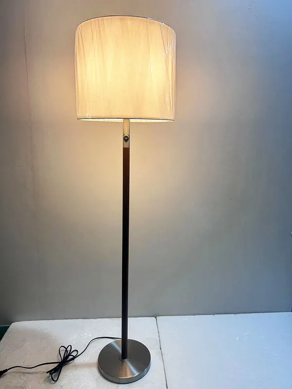 Fabric Floor Lamp Bedroom Living Room Decoration Metal Plug-in Floor Lamp Hotel Lamp