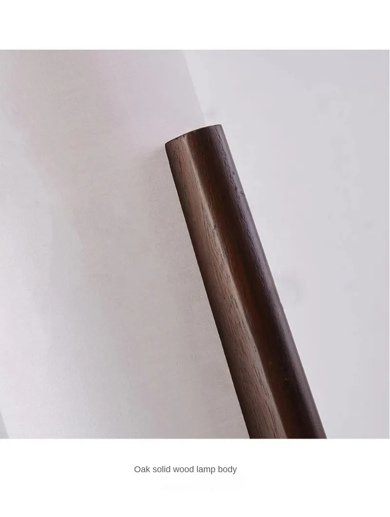 Hot Sale Nordic Wood Fabric Tripod LED Floor Lamp Japanese Retro Indoor Design Home Decoration Living Room Floor Light (ZY-L194)