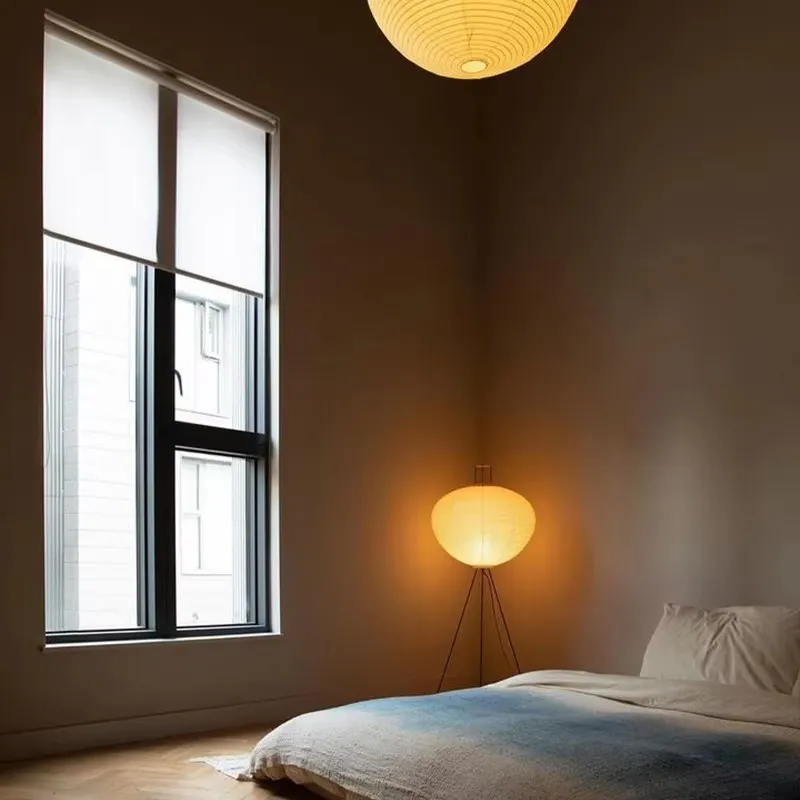 Japanese Designer Akari Noguchi Yong Floor Lamps LED Wabi-Sabi Rice Paper Standing Lamp Home Decor Livng Room Bedroom Loft Study