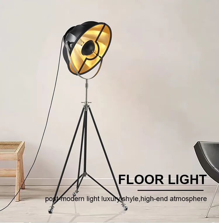 Modern Floor Light Outside Black LED Floor Lamp for Home Bedside Living