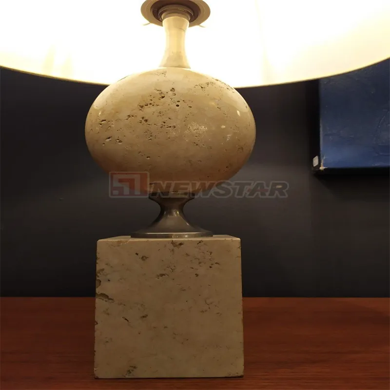 Modern Decoration Onyx Desk Table Floor Lamp Travertine Lamp Marble