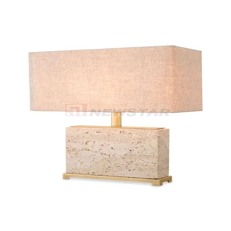 Modern Decoration Onyx Desk Table Floor Lamp Travertine Lamp Marble