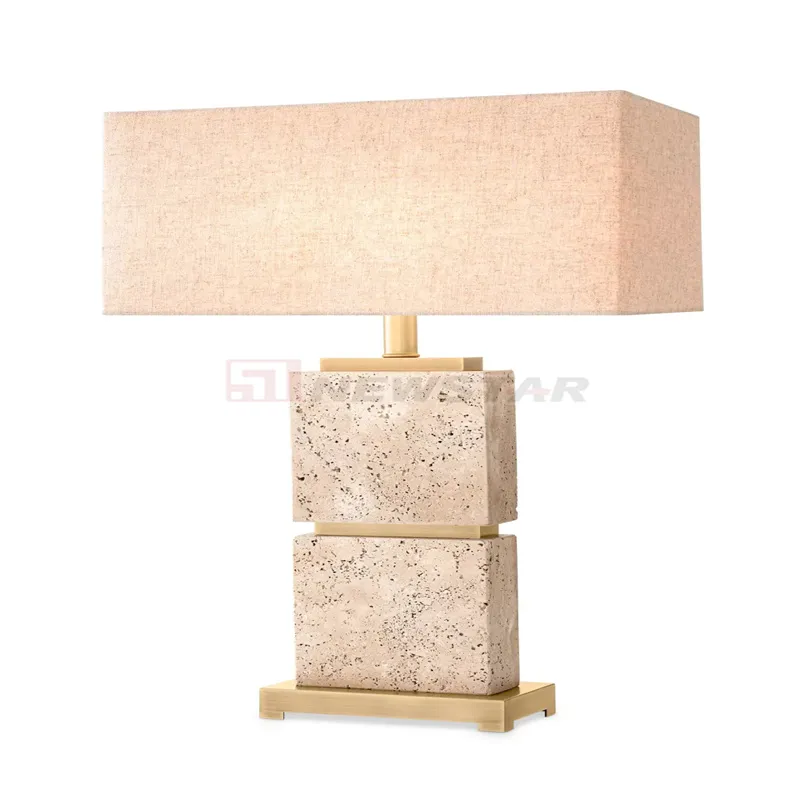 Modern Decoration Onyx Desk Table Floor Lamp Travertine Lamp Marble