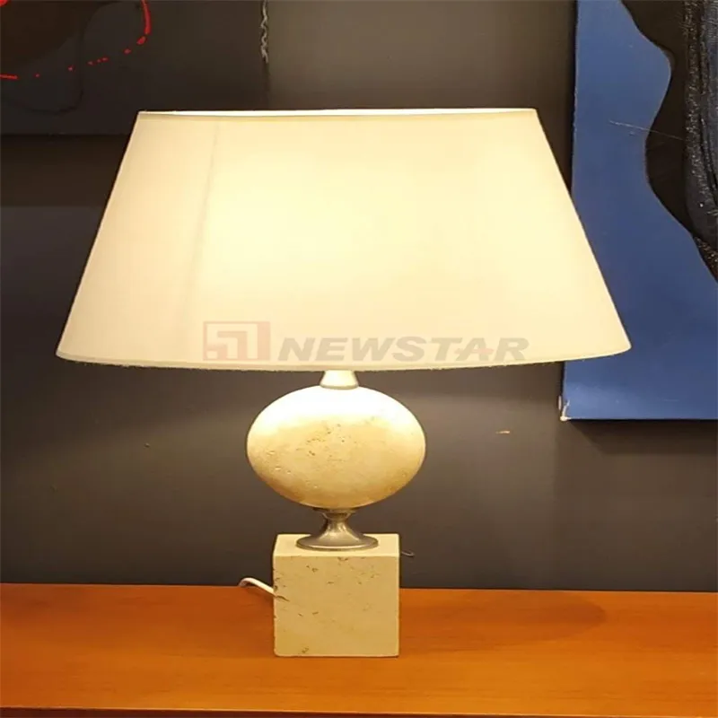 Modern Decoration Onyx Desk Table Floor Lamp Travertine Lamp Marble