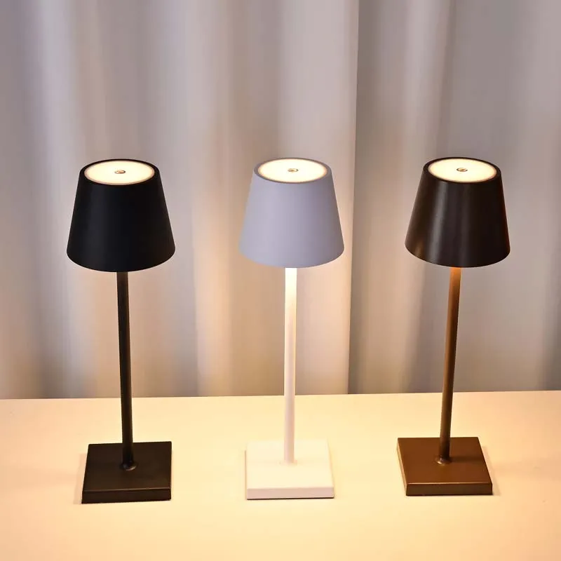 Wholesale Touch Dimming USB Luxury Lighting Modern Rechargeable LED Table Lamp for Bar Home Bedside Dinner