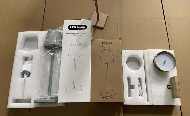 Wholesale Touch Dimming USB Luxury Lighting Modern Rechargeable LED Table Lamp for Bar Home Bedside Dinner