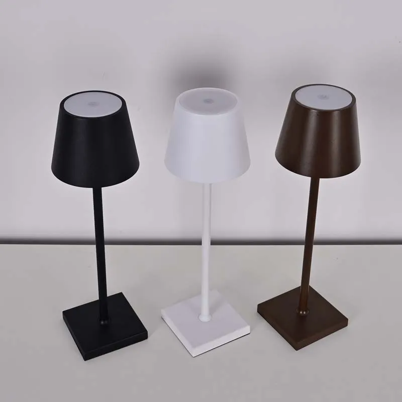 Wholesale Touch Dimming USB Luxury Lighting Modern Rechargeable LED Table Lamp for Bar Home Bedside Dinner