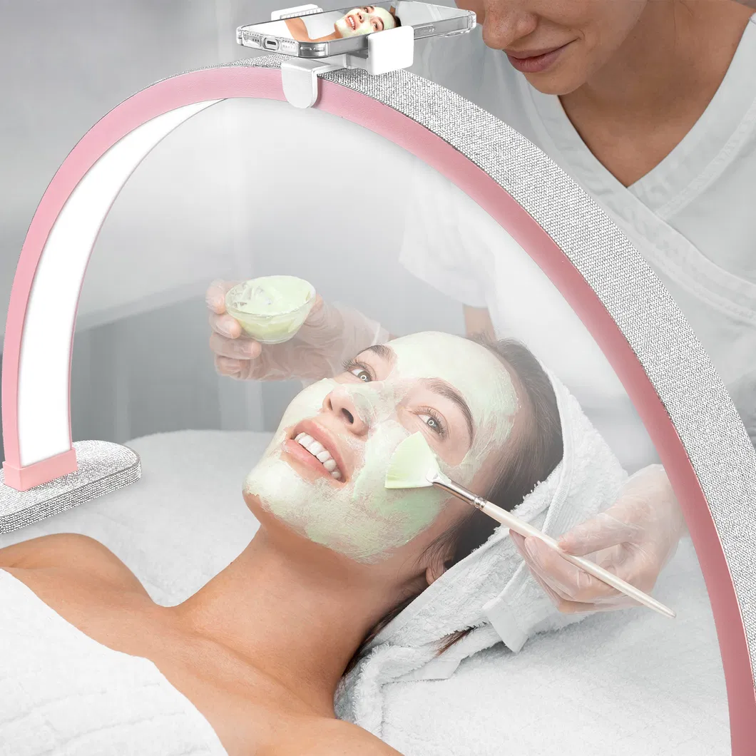 30lnch Half Moon LED UV Nail Light Table Lamp Portable Eyelash Lamp Desk Light for Nail Art Salon Tech, Eyelash, Reading