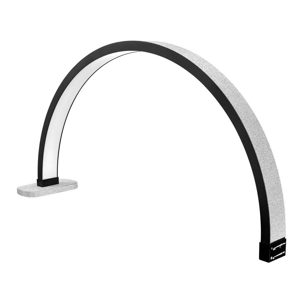 30lnch Half Moon LED UV Nail Light Table Lamp Portable Eyelash Lamp Desk Light for Nail Art Salon Tech, Eyelash, Reading
