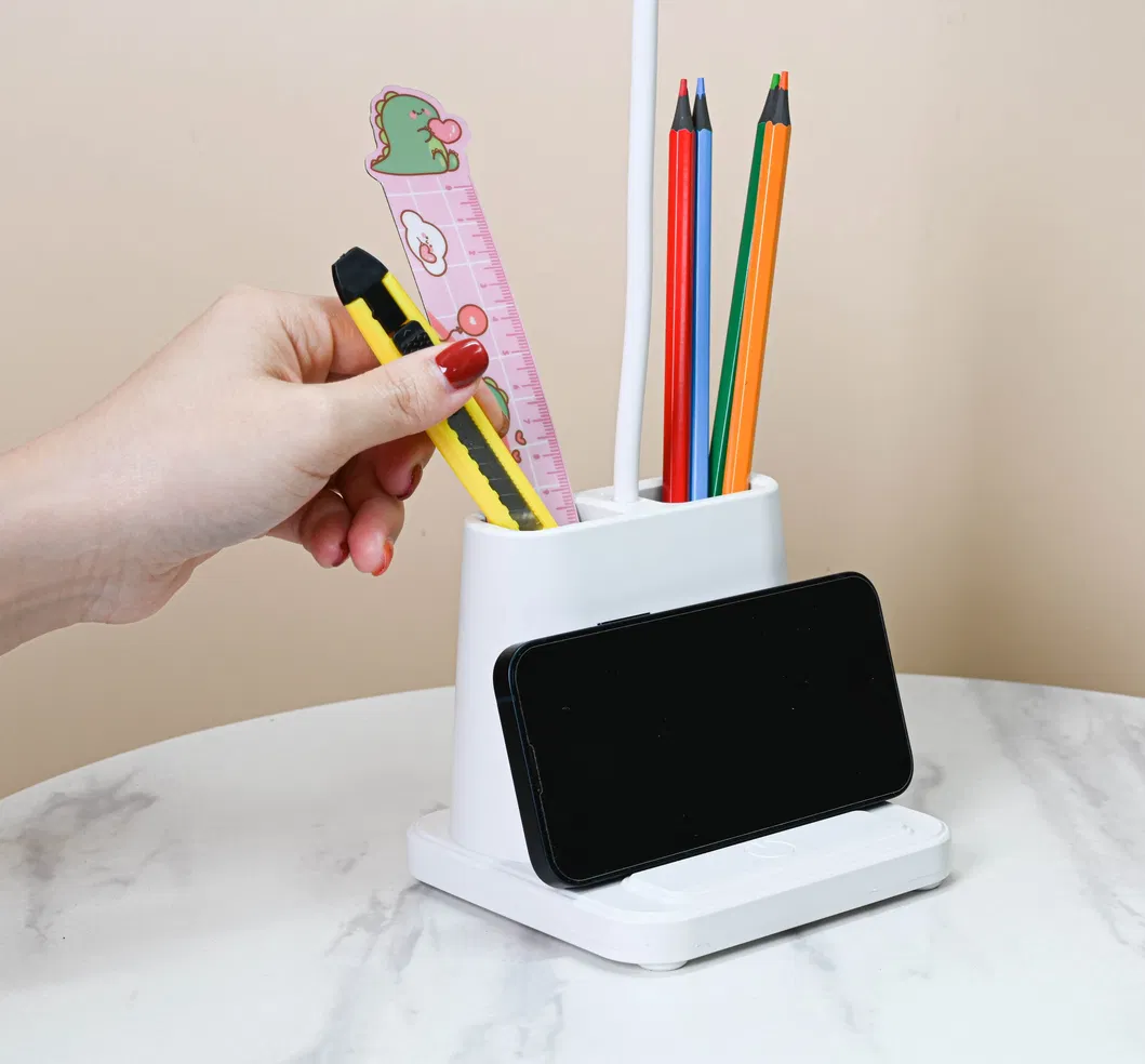 Stylish Touch Control Modern Charging Table Lamp in Picture Perfect Color Palette