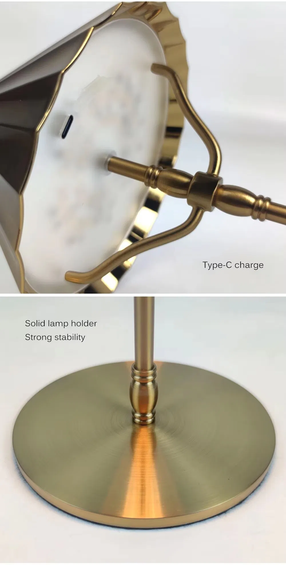 Cordless LED Lamp Rechargeable Battery Table Lamp Interior USB Charging Decorative Lamp OEM Factory