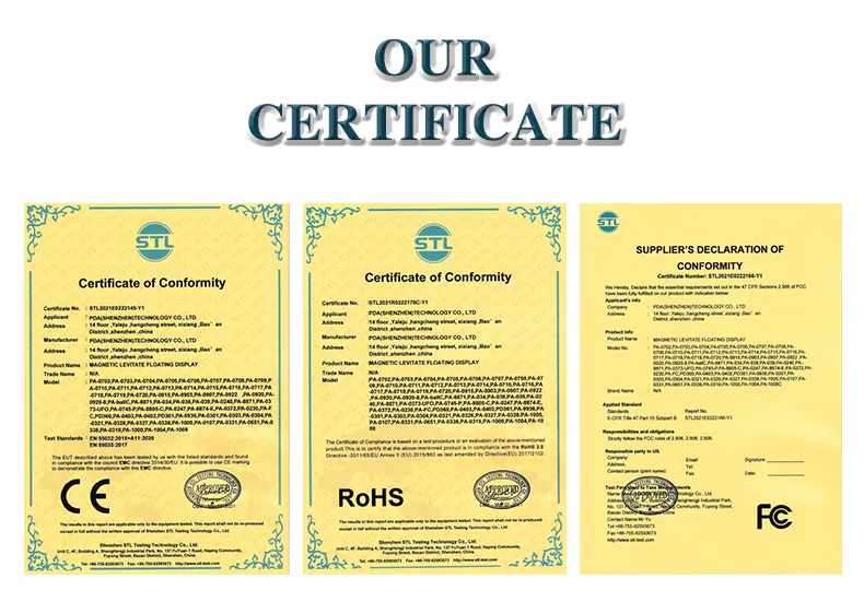 Metal Frame Magnetic Levitation Rotating Floating Lamp Bulb Light for Decoration Gift