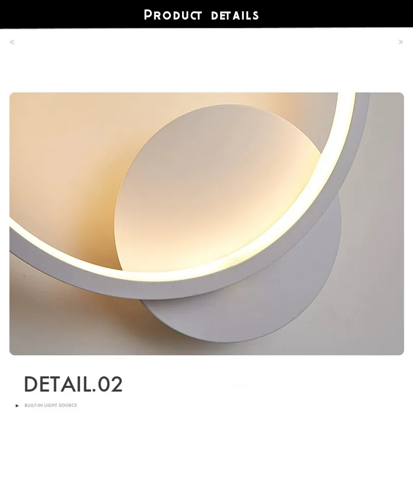 Elegant Minimalist Acrylic Metal Wall Lamps for Modern Living Spaces