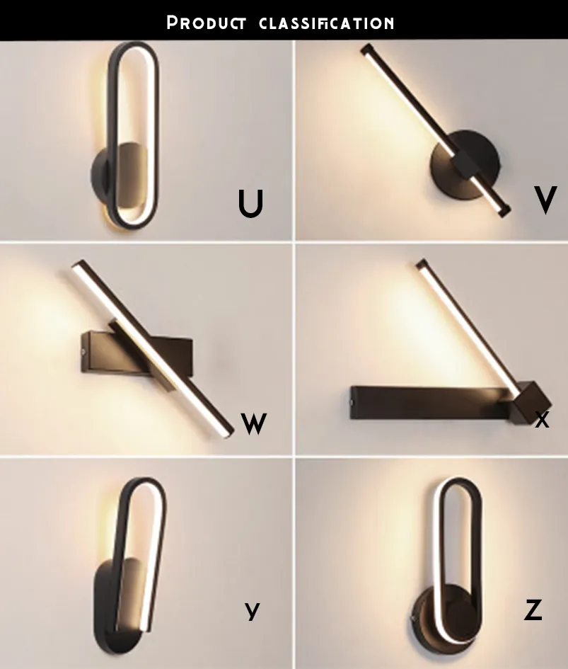 Elegant Minimalist Acrylic Metal Wall Lamps for Modern Living Spaces
