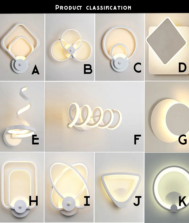 Elegant Minimalist Acrylic Metal Wall Lamps for Modern Living Spaces