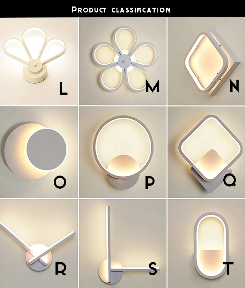 Elegant Minimalist Acrylic Metal Wall Lamps for Modern Living Spaces