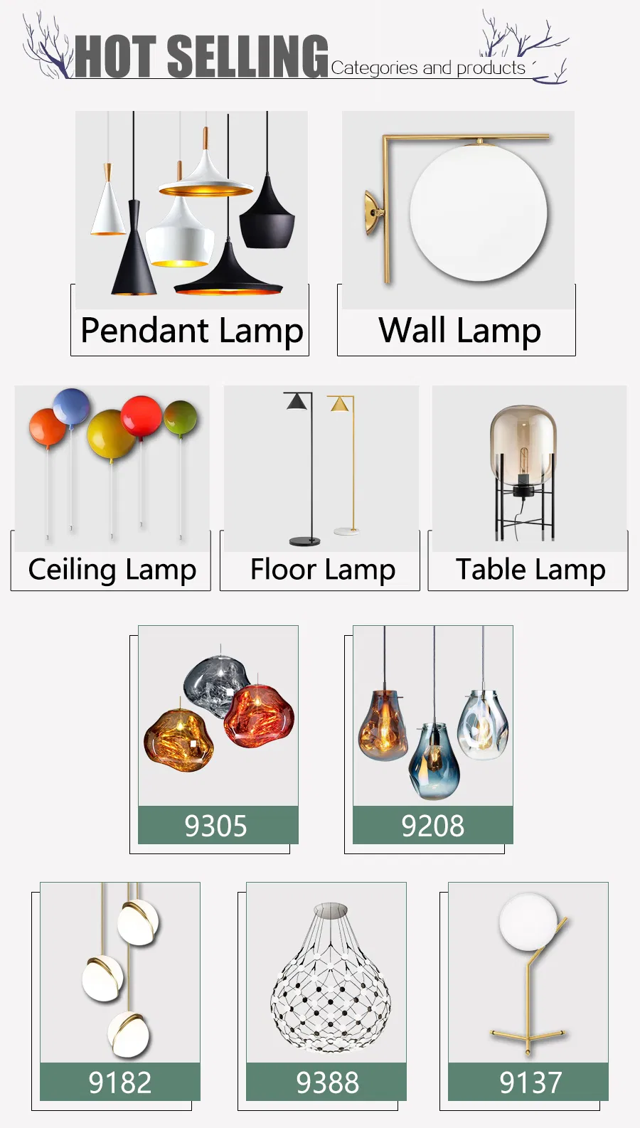 Hot Sale Pendant Ball Lamp Glass Acrylic Material for Children Wall Lamp