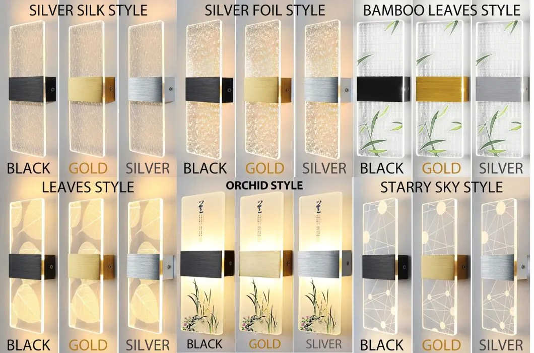 Modern Nordic Acrylic Wall Lamps with Remote Control, Acrylic LED Wall Sconce Indoor Wall Lighting for Living Room Bedside Stairs Home Decor