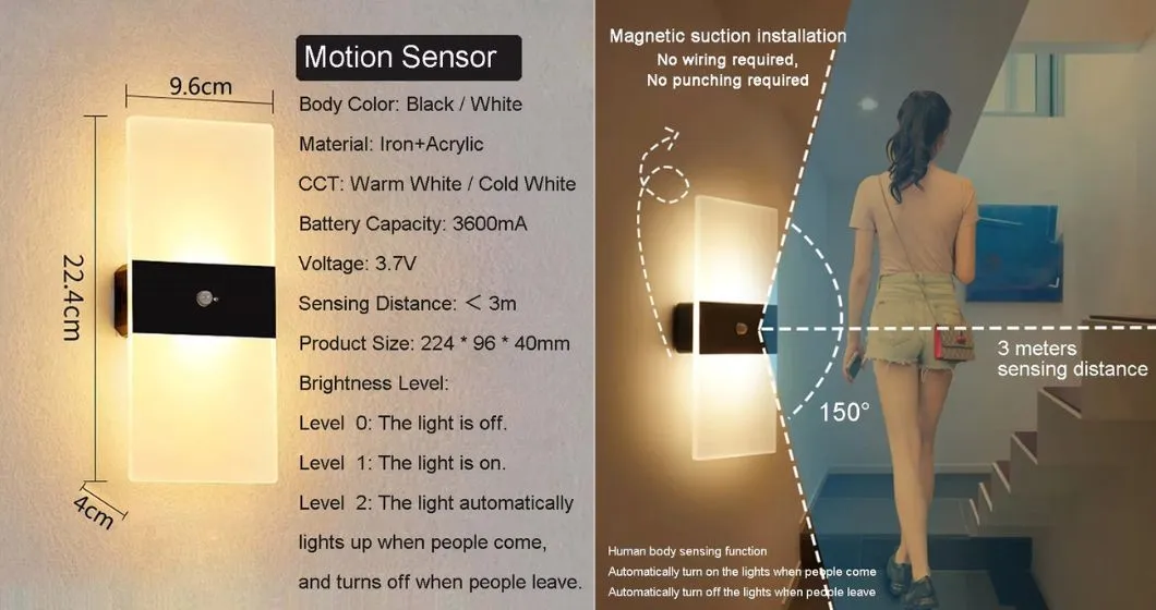 Modern Nordic Acrylic Wall Lamps with Remote Control, Acrylic LED Wall Sconce Indoor Wall Lighting for Living Room Bedside Stairs Home Decor