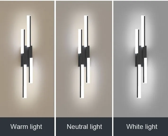 Modern Minimalist Nordic Style Long Creative LED Bedside Acrylic Wall Lamp