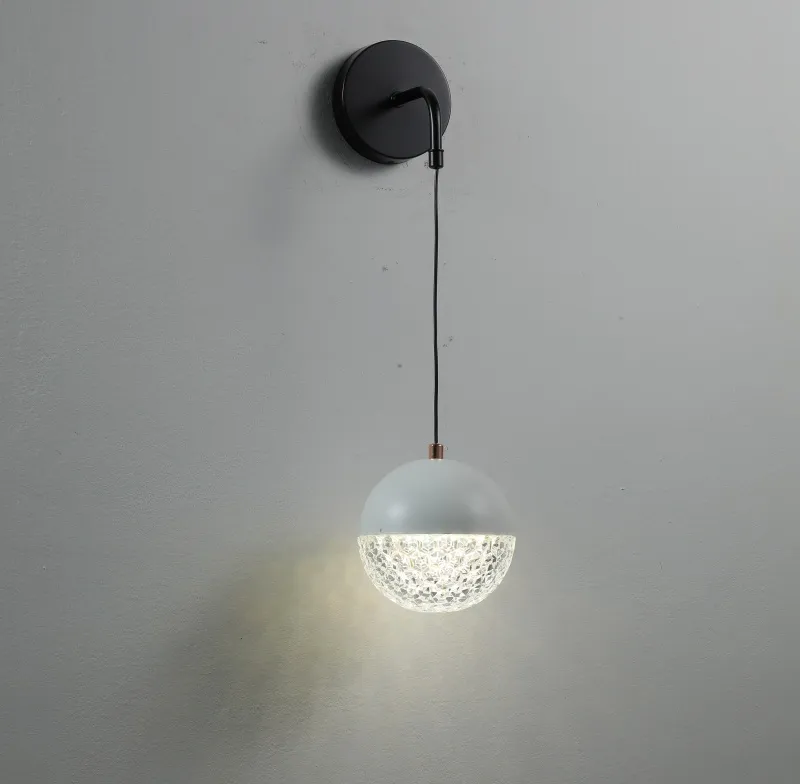 Modern Minimalist Iron Creative Wall Lamp for Villa Staircase Bedroom Living Room Acrylic Ball Wall Light (ZY-B086)