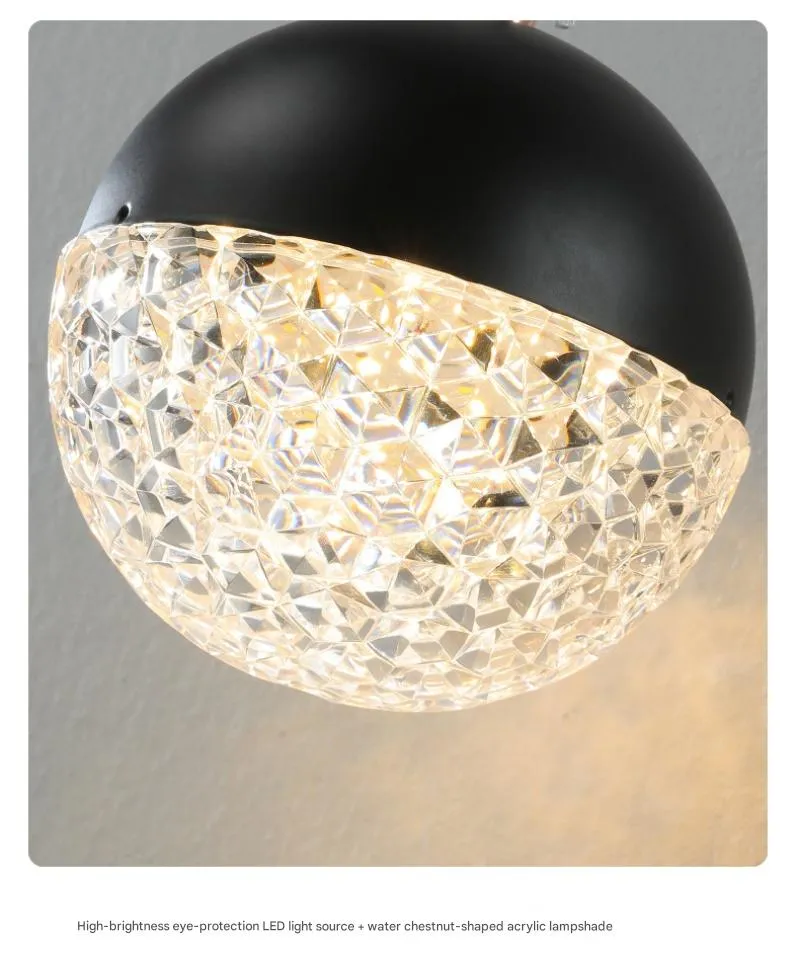 Modern Minimalist Iron Creative Wall Lamp for Villa Staircase Bedroom Living Room Acrylic Ball Wall Light (ZY-B086)