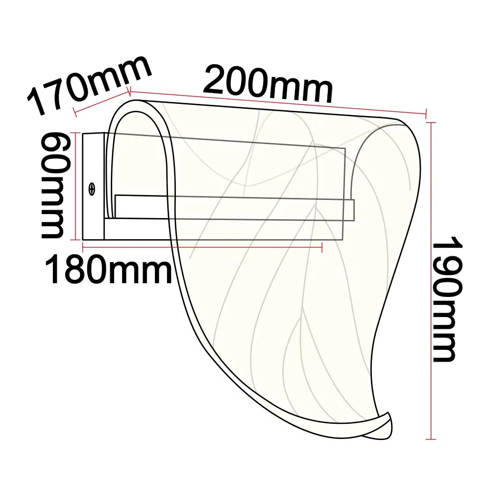 Modern Nordic LED Acrylic Gold Leaf Wall Light Living Room Bedroom Bedside Wall Lamp