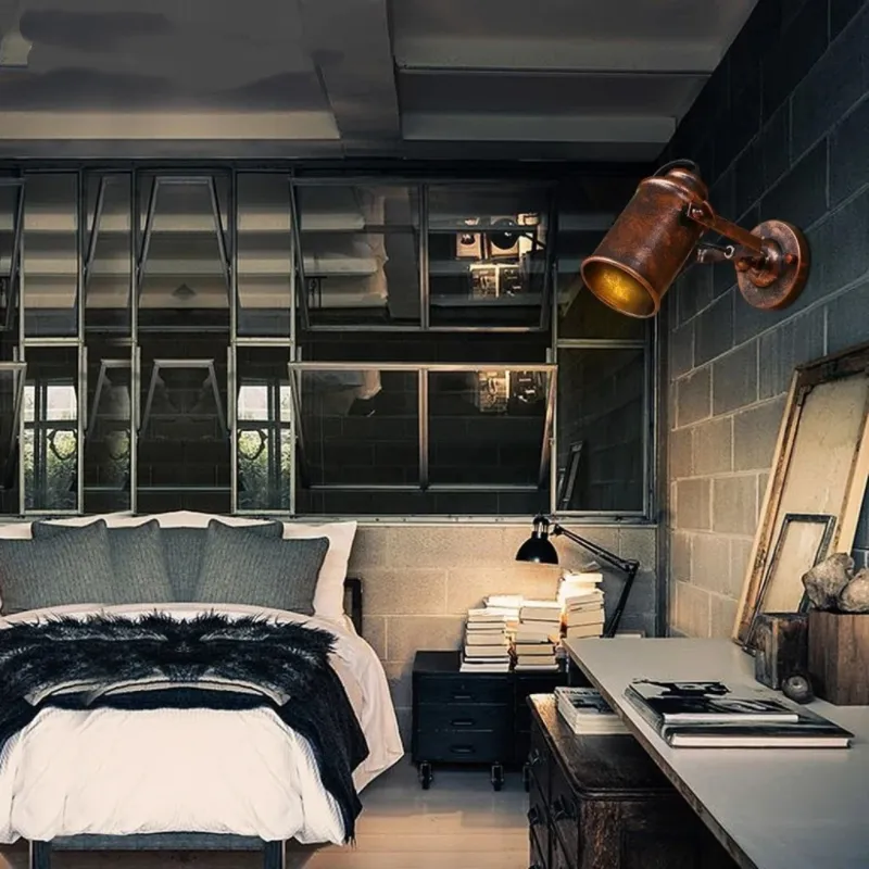 Aisle Entrance Staircase Loft Adjustable Rustic Industrial Wall Lamp (WH-VR-150)