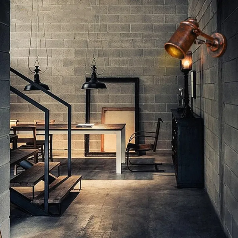 Aisle Entrance Staircase Loft Adjustable Rustic Industrial Wall Lamp (WH-VR-150)