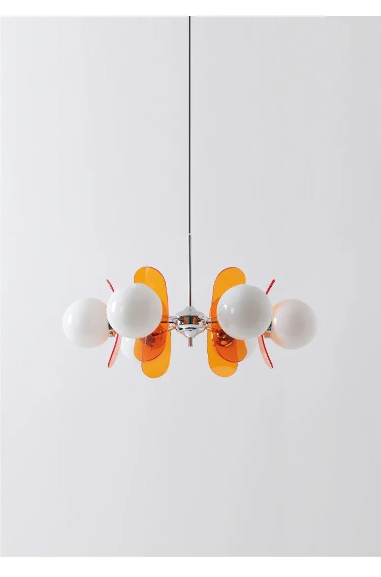 Nordic Middle Ancient Acrylic Beans Pendant Lamp Living Room Dining Room Study Restaurant Lamp (WH-AP-548)